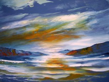 Abendstimmung 60 x 80