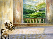 Ausblick Genua 60 x 80