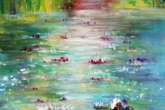 Acryl-Seerosenidylle-50x80