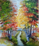 Herbst-im-Allgaeu-Aquarell-auf-Leinwand-50-x-60