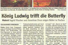 König Ludwig trifft die Butterfly Austellung Fischen