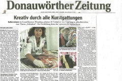 Kreativ durch alle Kunstgattungen  Donauwörther Zeitung 10.9.2010