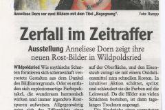 Zerfall im Zeitraffer Ausstellung Wildpoldsried Mai 2013